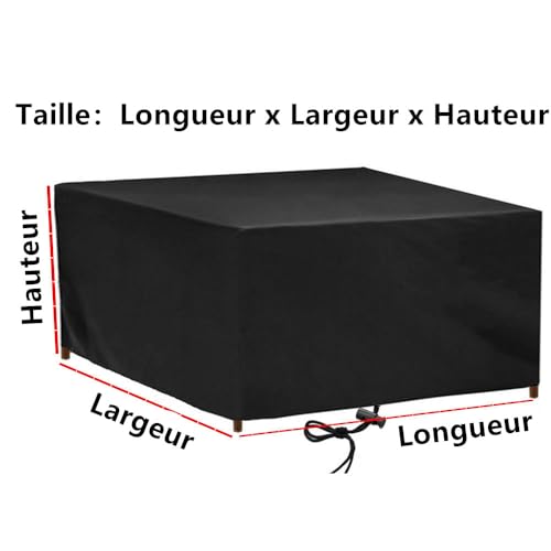 Housses Salon de Jardin RNCPTO 140x70 Couverture Table Exterieur Impermeable Anti-UV