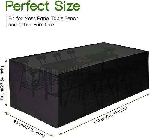 Housse de Protection Imperméable 180x140x75cm pour Mobilier Jardin (Table, Canapé, Chaise Inclinable) - Housse Extérieur